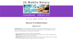 Desktop Screenshot of 24mobilenotary.com