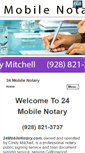 Mobile Screenshot of 24mobilenotary.com