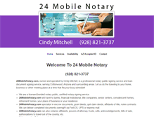 Tablet Screenshot of 24mobilenotary.com